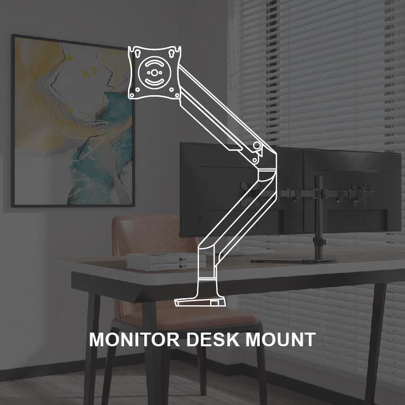 Monitor desk mounts